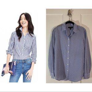 Banana Republic Dillion Shirt Ditsy Floral Top XS